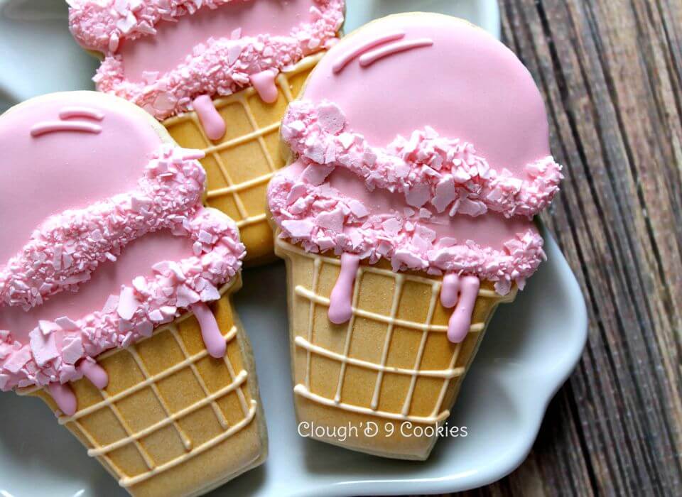 Easy Ice Cream Cone Cookies Recipe