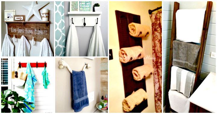 50 DIY Towel Rack Ideas to Save Money & DIY at Home