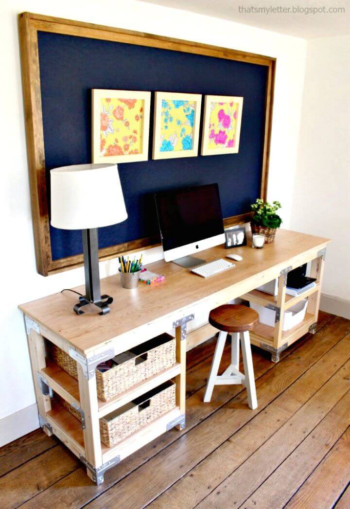 Adorable DIY Custom Corner Desk