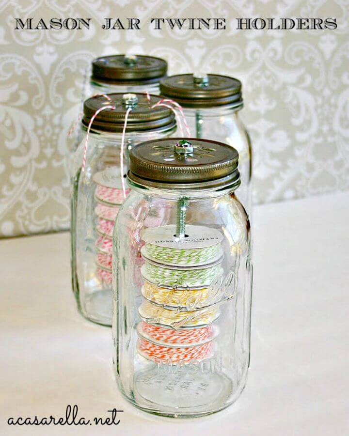 DIY Mason Jar Twine Holders