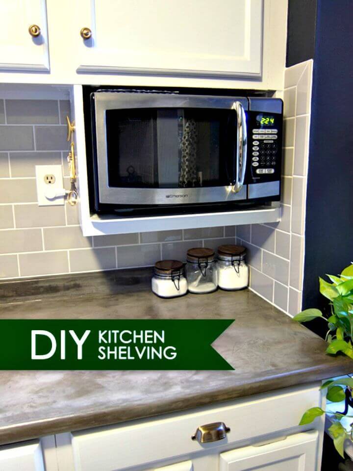 DIY Shelf for Extra Storage Under Kitchen Cabinet