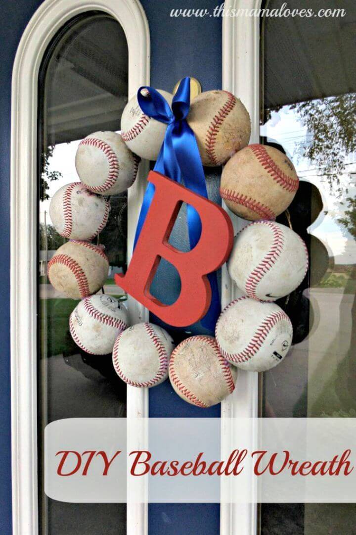 25 Easy Diy Baseball Crafts Home Decor Projects Diy Crafts