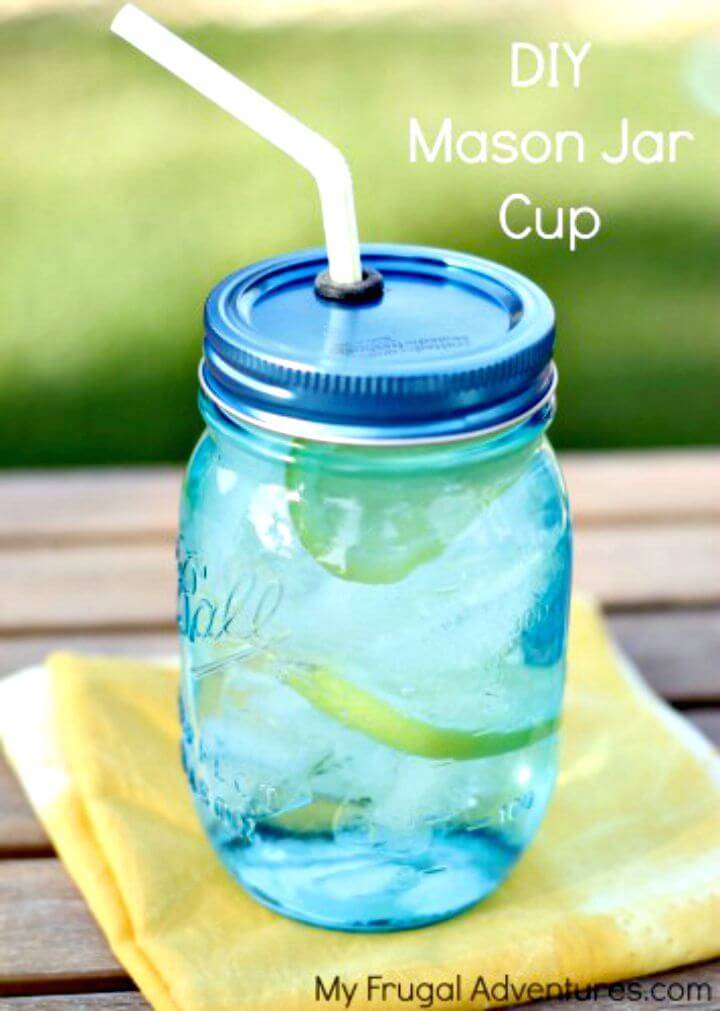 Easy DIY Mason Jar Cups
