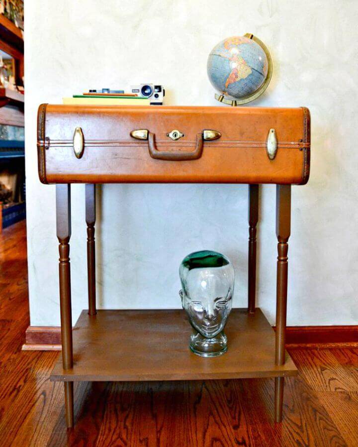 How to Make a Suitcase Table - DIY