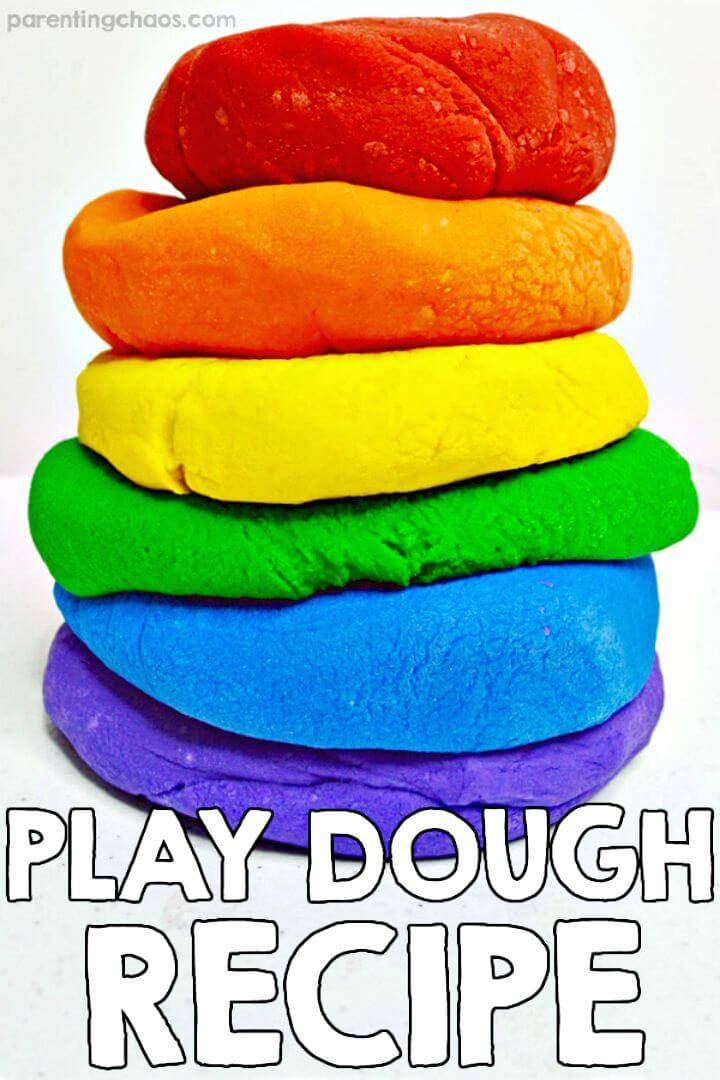 Different Colors Play-dough Recipe