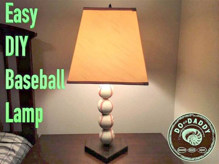Easy To Make Baseball Lamp - Home Decor Projects