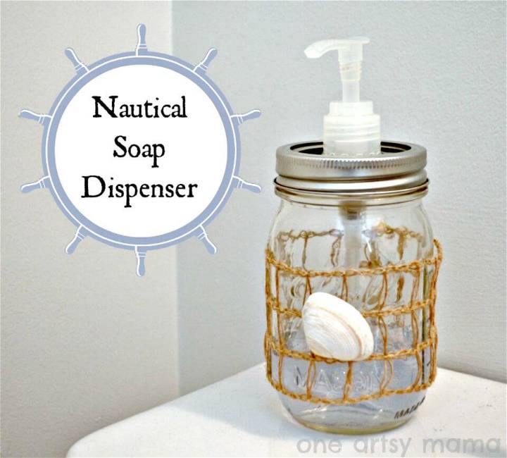 Easy DIY Nautical Soap Dispenser