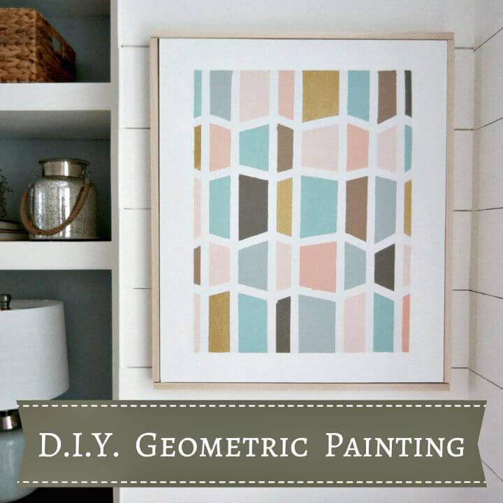 How to Make Geometric Painting - DIY 