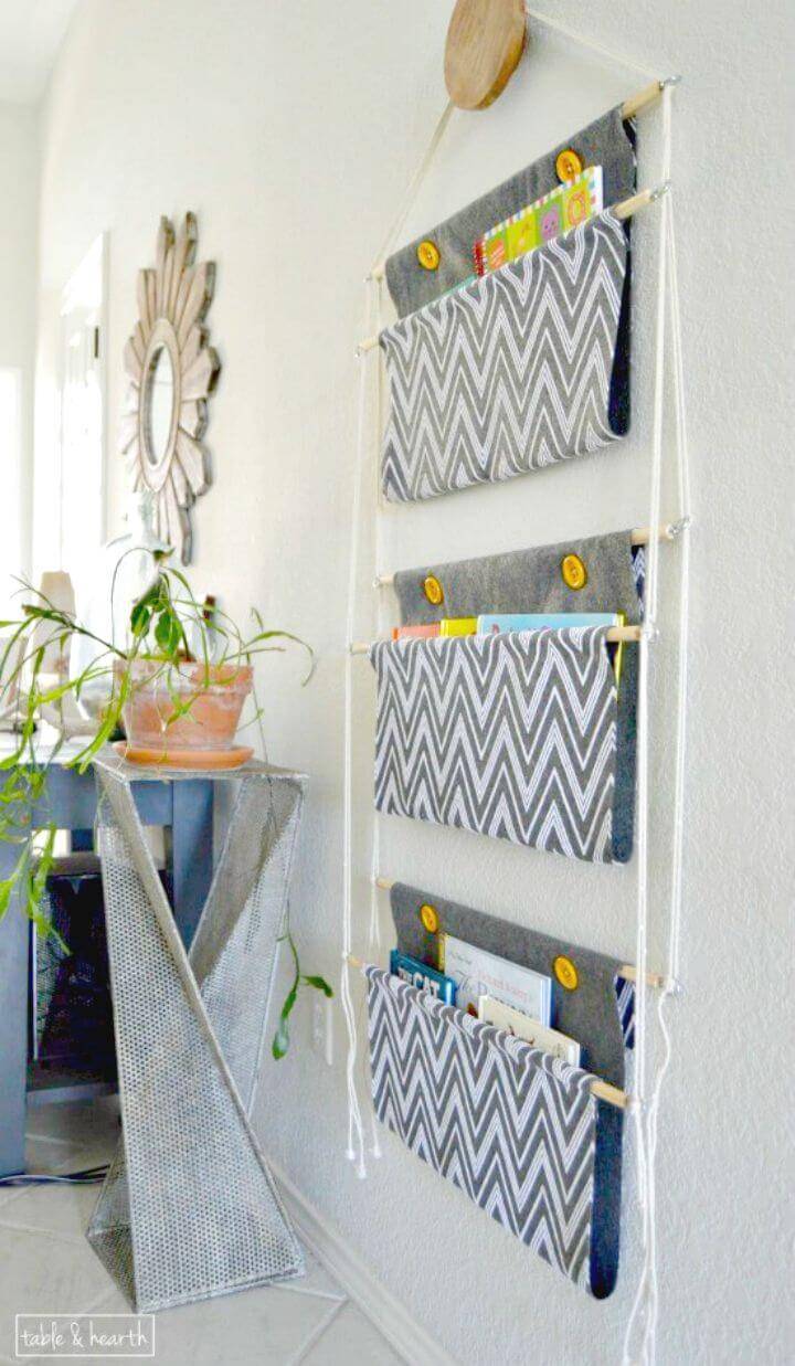 How To Make Hanging Book Storage - DIY