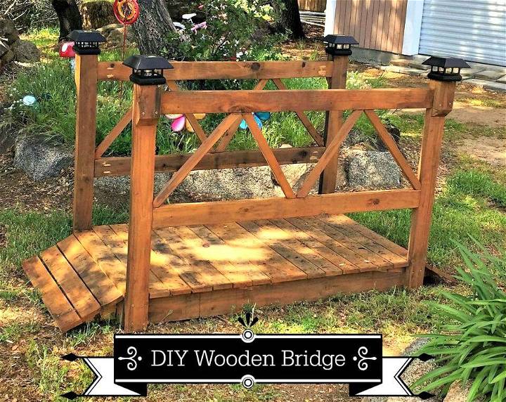 3 Diy Garden Bridge Plans Made With, How To Build A Garden Bridge Out Of Pallets