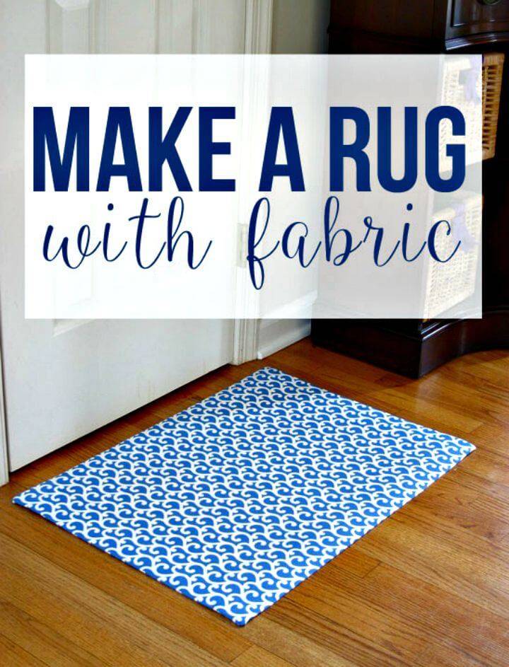 How to Make a Custom Rug Out Of Fabric: