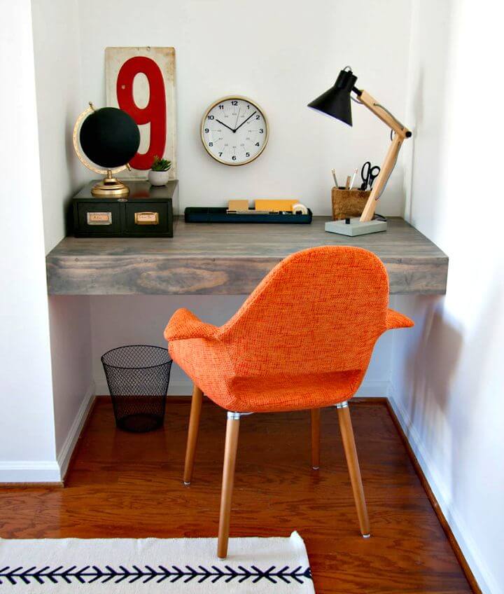 How to Make a Floating Corner Desk