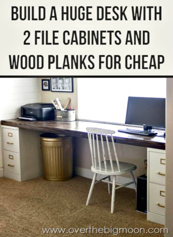How to Build File Cabinet Desk