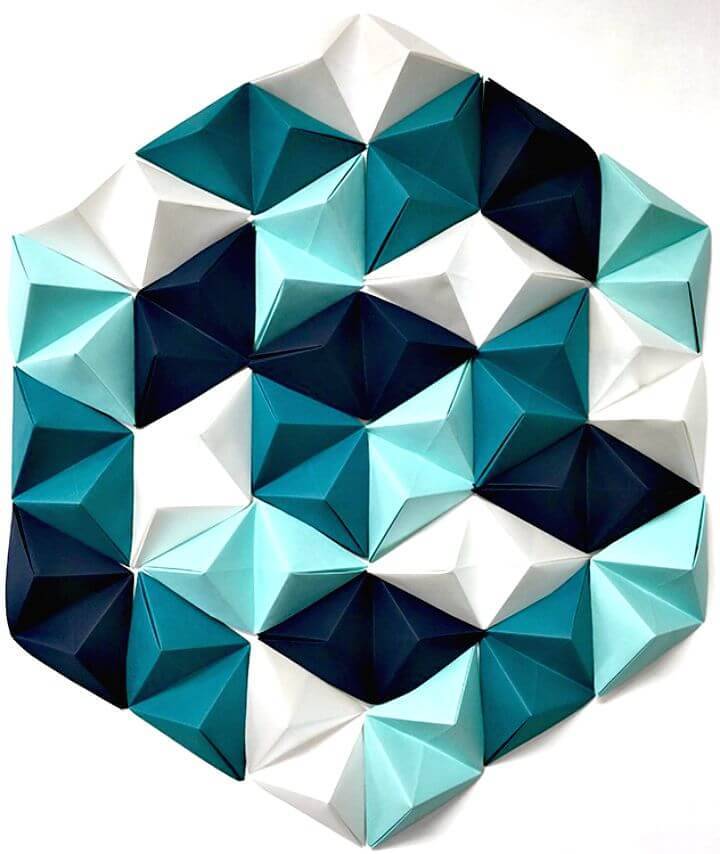 DIY Geometric Paper Wall Art