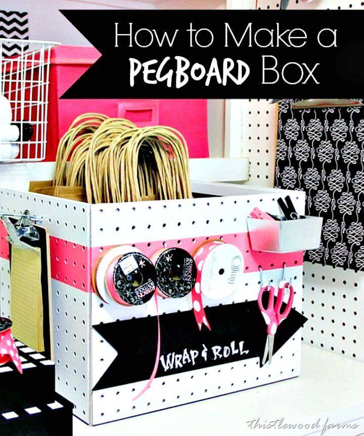 How to Make Peg Board Box - DIY