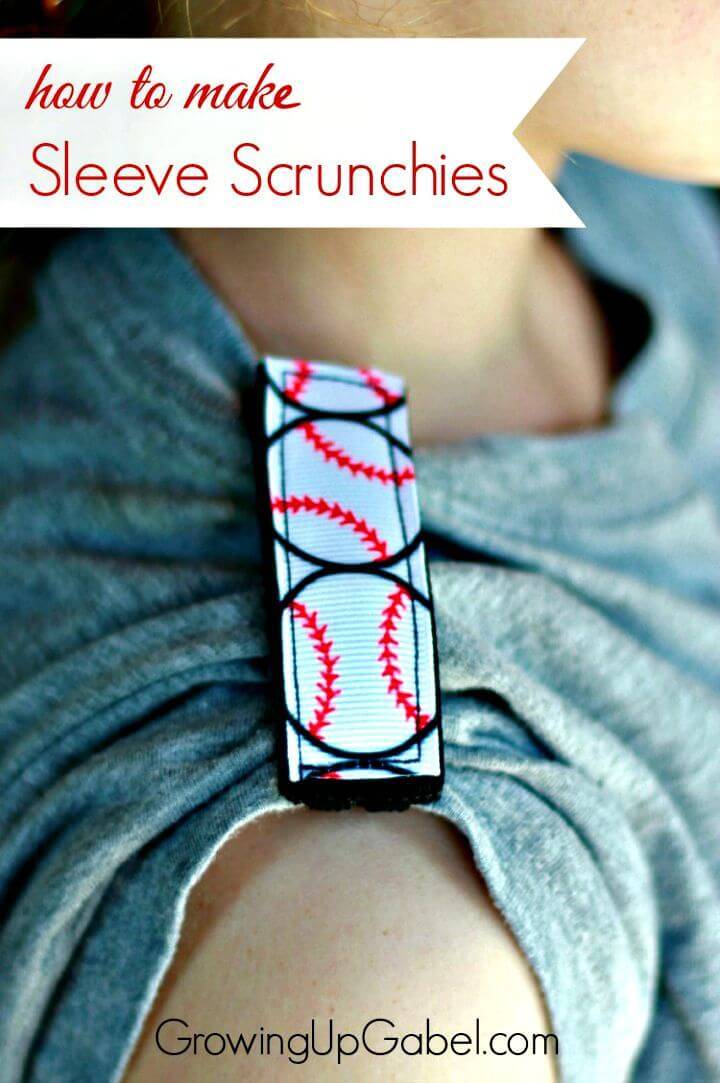 How to Make Sleeve Scrunchies - DIY Baseball Crafts
