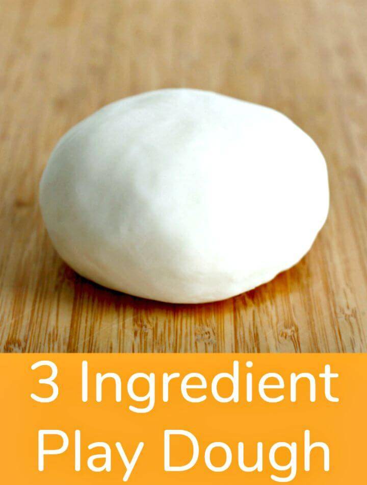 Super Simple 3 Ingredient Playdough Recipe