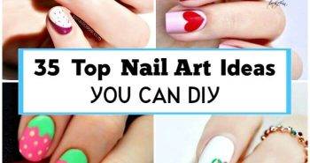 35 Top Nail Art Ideas You can DIY, Easy Nail Designs, DIY Fashion Projects, DIY Craft Ideas, DIY Crafts, DIY Projects