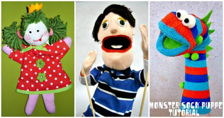 50 Easy Puppet Crafts for Kids to DIY, DIY Crafts for Kids, Kids Crafts, Easy Craft Ideas for Kids, DIY Crafts, DIY Projects for Kids, Easy DIY Art and Crafts