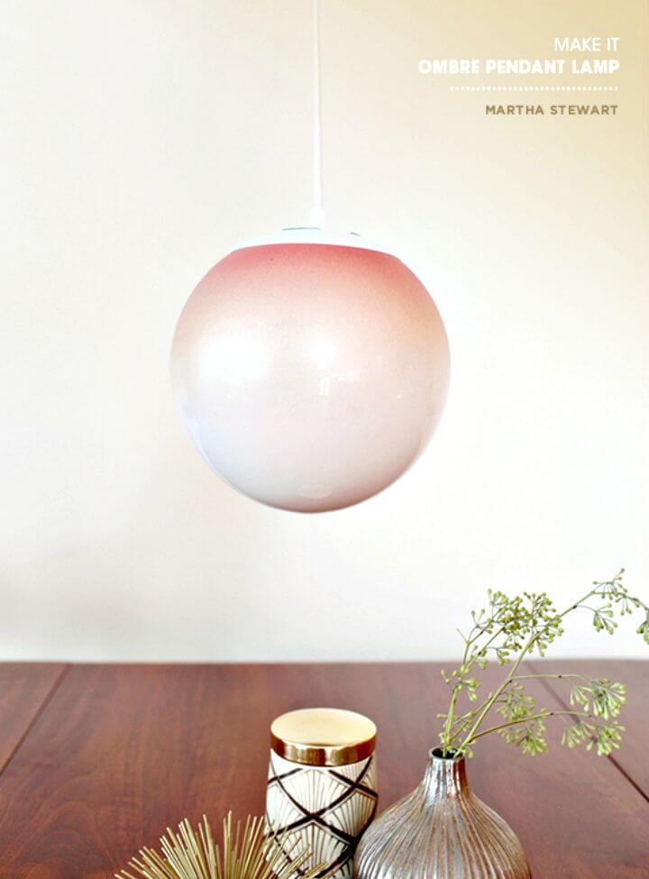 Awesome DIY Ombre Pendant Indoor Light