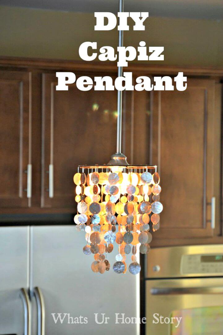 How to Make Capiz Pendant - DIY Indoor Lighting Ideas