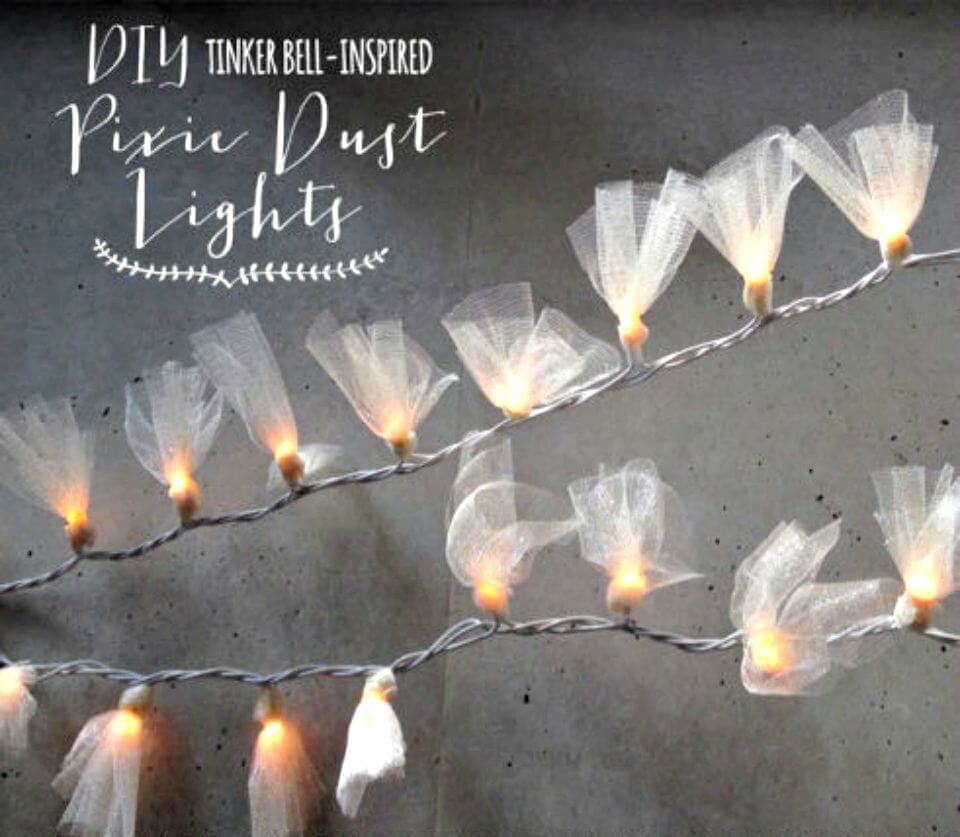 Easy To Make Pixie Dust Lights - DIY Indoor Lighting Ideas