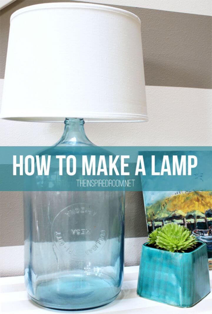 How To Make Bottle Lamp - DIY Indoor Lighting Ideas