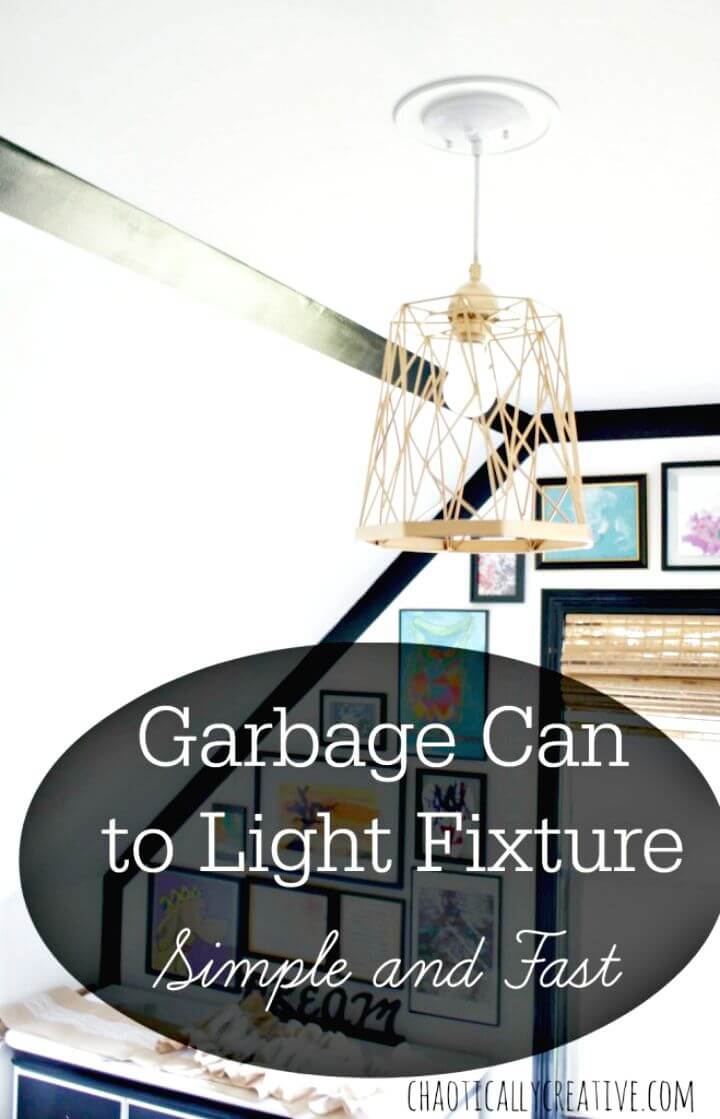 How to DIY Trash Can Lights