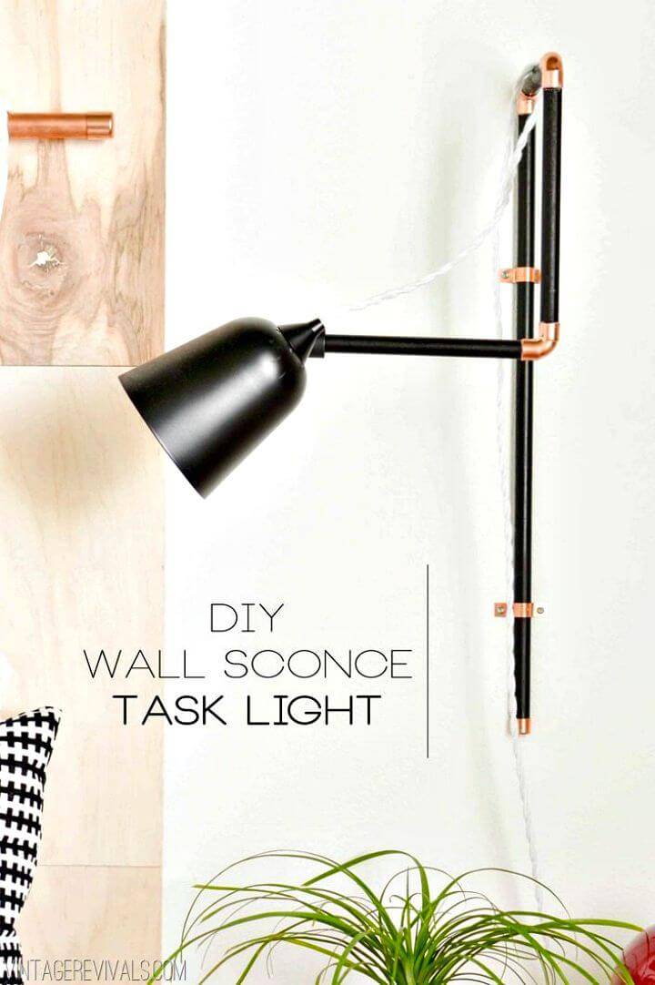 Make Wall Sconce Task Lights - DIY Indoor Lighting Ideas