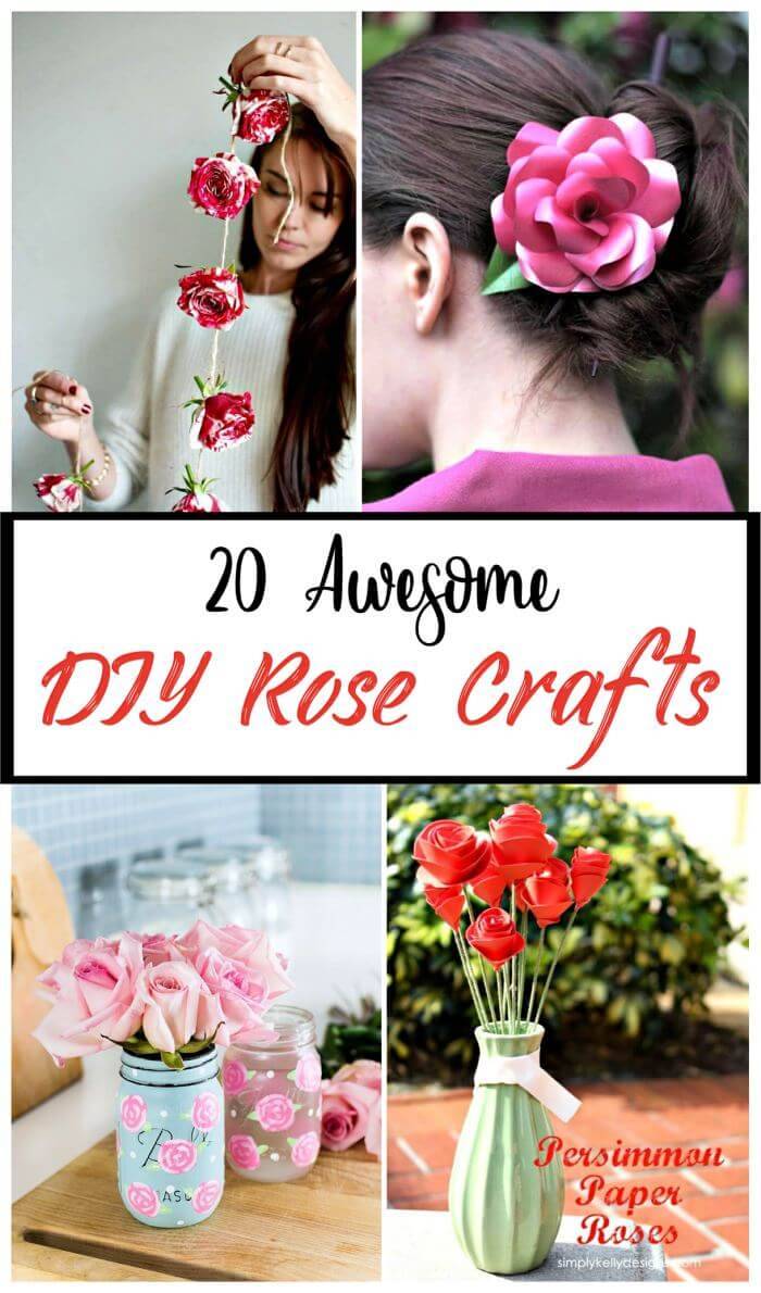 20 Awesome DIY Rose Crafts, diy flowers craft, diy crafts, diy home decor ideas, diy projects, diy fashion