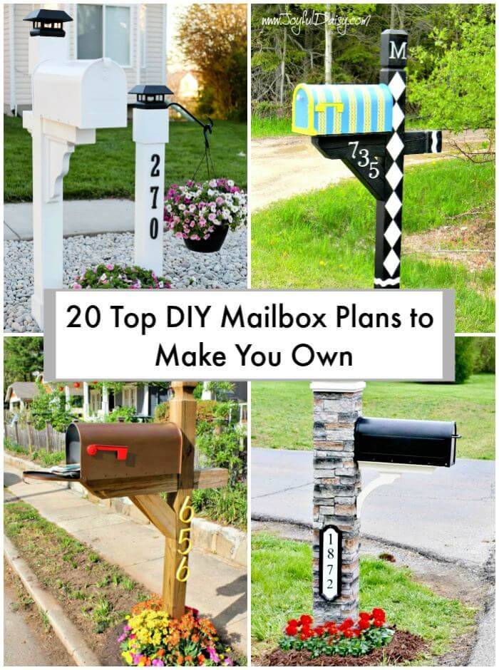 20 Top DIY Mailbox Plans to Make You Own, DIY Home Decor Projects, DIY Projects, DIY Craft Ideas, DIY Home Ideas