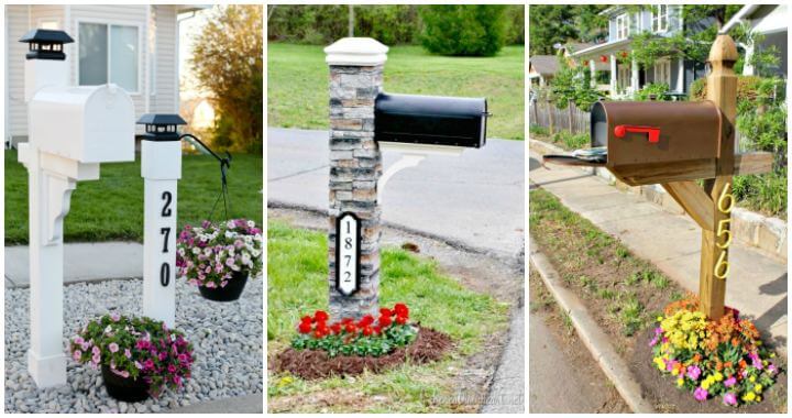 diy mailbox post ideas