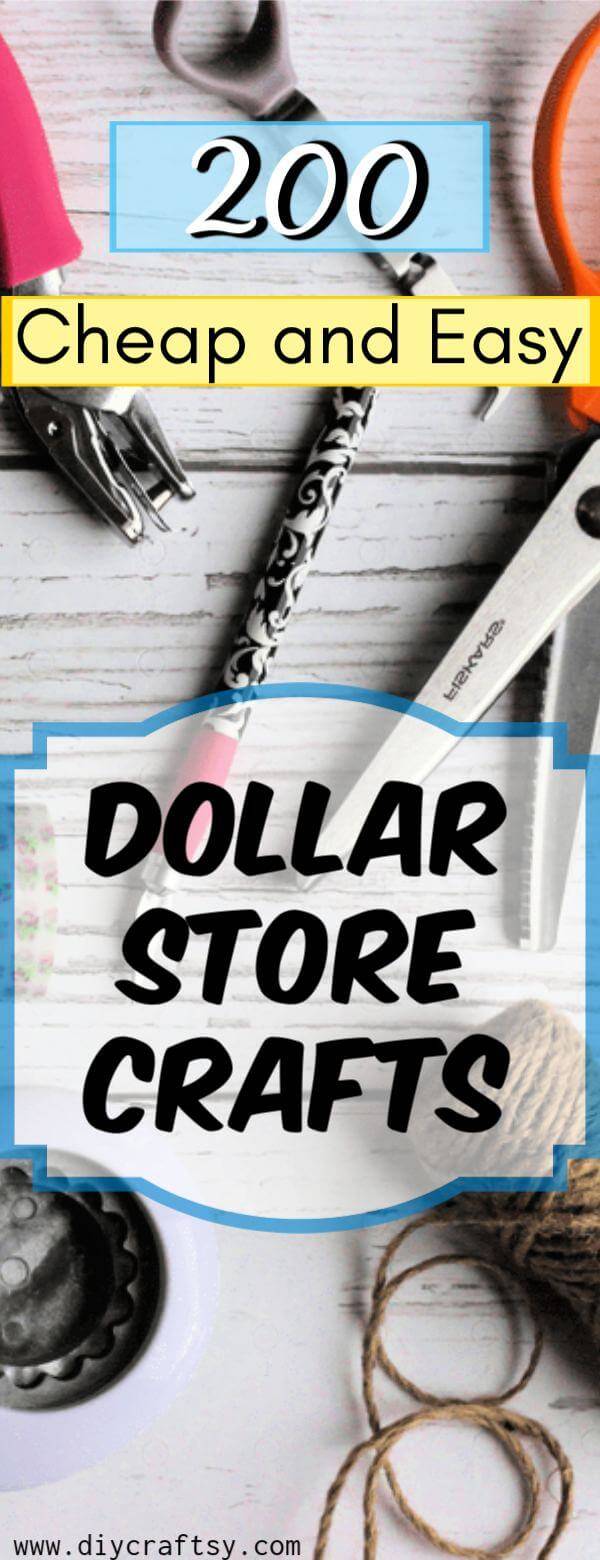 200 Cheap And Easy Dollar Store Crafts That You can DIY, DIY Crafts, DIY Projects, DIY Home Decor Projects, DIY Craft Projects, DIY Craft Ideas