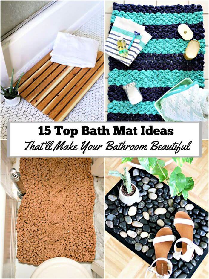 Bath Mat, 15 Top Bath Mat Ideas That'll Make Your Bathroom Beautiful, DIY Home Decor Ideas, DIY Projects, DIY Crafts (1)