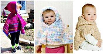 4 Free Crochet Baby Hooded Poncho Patterns, Free Crochet Patterns, Crochet Hats, Crochet Hat Patterns