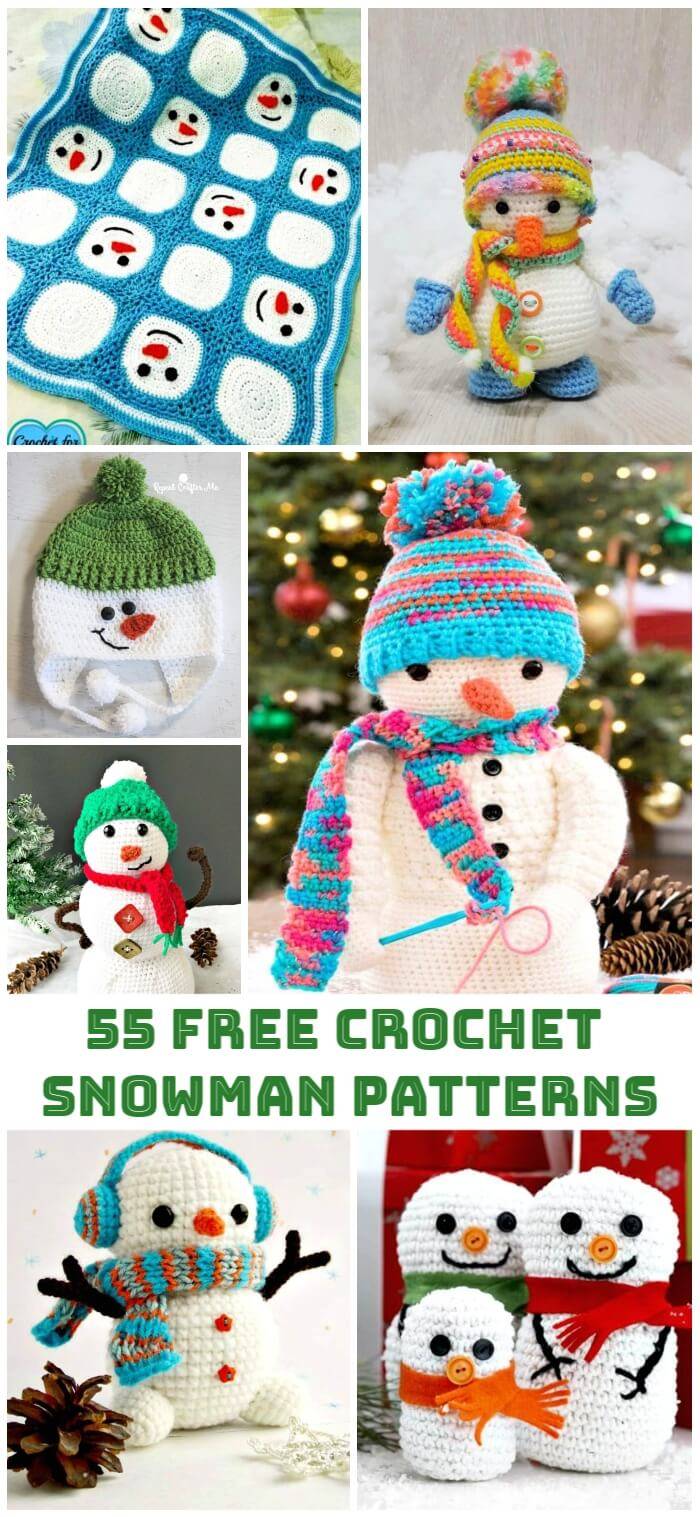 55 Easy Crochet Snowman Patterns Free - Easy Crochet Patterns, Free Crochet Patterns, Crochet Patterns, DIY Crafts, Easy Craft Ideas