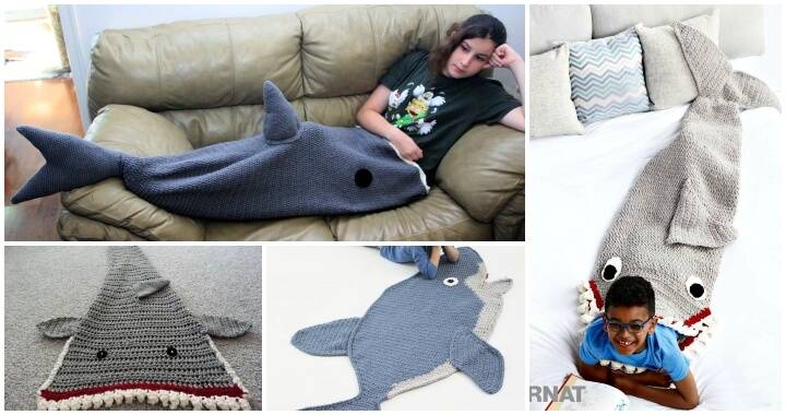 Crochet Shark Blanket - Top 10 Free Patterns