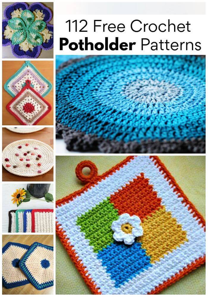 112 Free Crochet Pot Holders Pattern, Free Crochet Patterns, Easy Crafts, Easy Craft Ideas, DIY Crafts