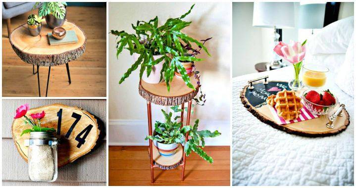 DIY wooden log and slice home decor ideas - Craftionary .