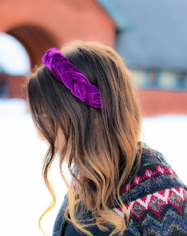 Make a Braided Velvet Headband