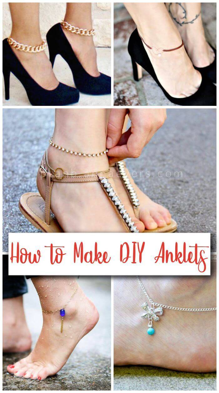 How to Make DIY Anklets, diy anklet tutorial, easy craft ideas, DIY crafts
