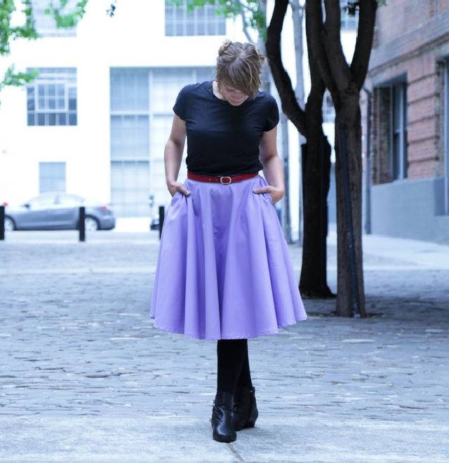 Making a Midi Circle Skirt With Pocket