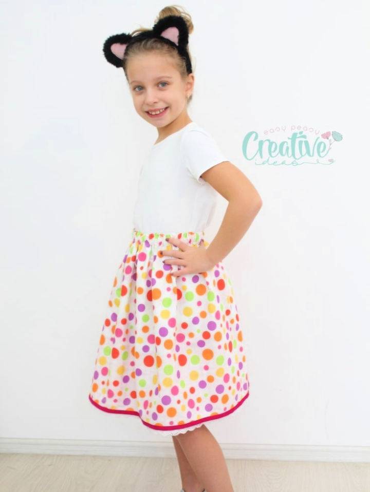 Quick and Easy DIY Reversible Skirt