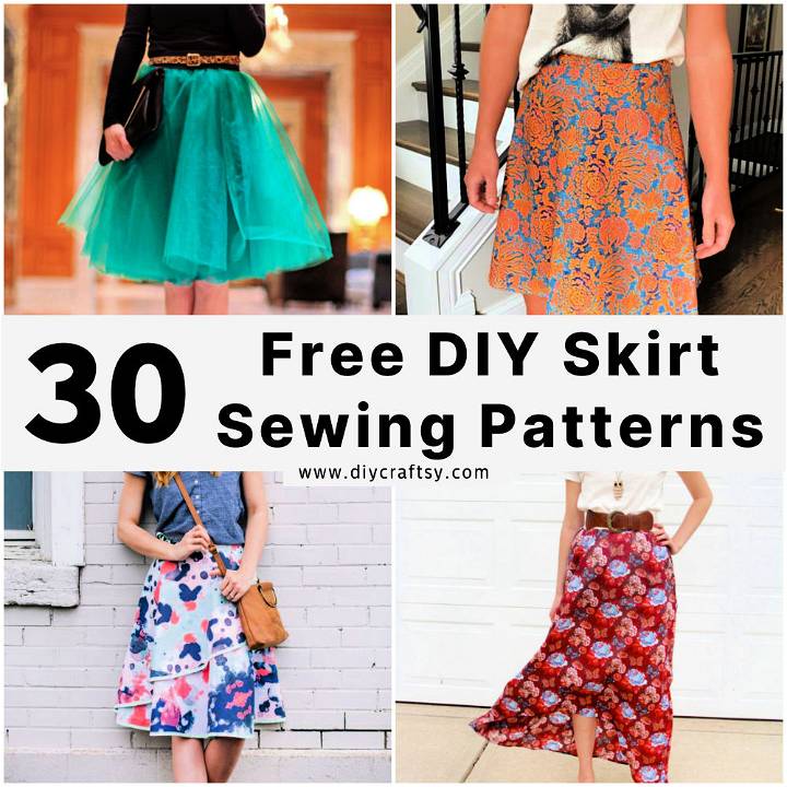 free DIY skirt sewing patterns