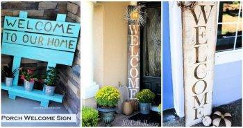 35 Beautiful DIY Welcome Signs for Your Front Porch
