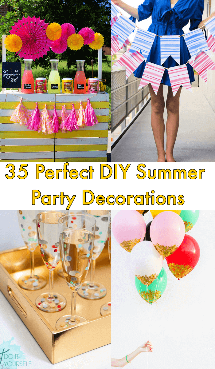 35 Perfect DIY Summer Party Decorations, diy summer party ideas,how to decorate party, DIY Crafts, DIY Projects