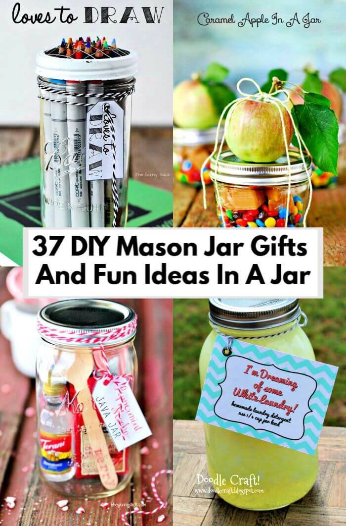 37 Easy DIY Mason Jar Gifts And Fun Ideas In A Jar