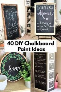 40 DIY Chalkboard Paint Ideas to Decor Your Home & Wall