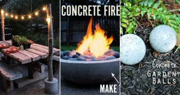 40 Unique DIY Concrete Projects to Tryout Now