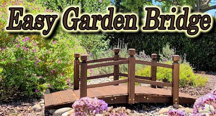 Easy DIY 5ft Garden Bridge for Yard